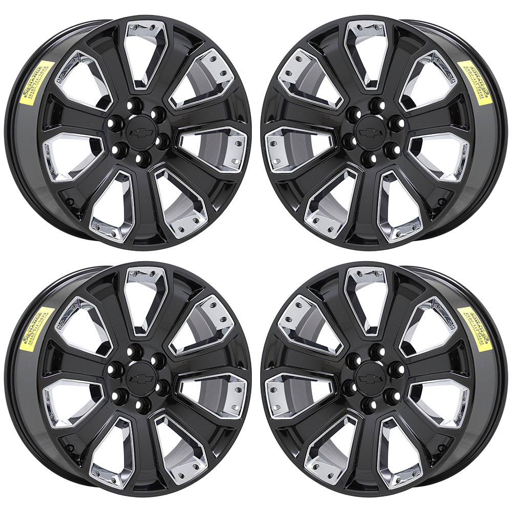 22" Escalade Silverado SIerra Gloss Black wheels rims OEM CK162 5661 EXCHANGE